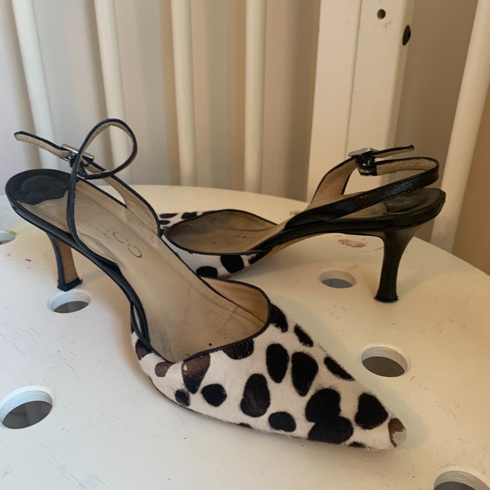 Cutest Vintage Peep Toe Pointy Kitten Shoes